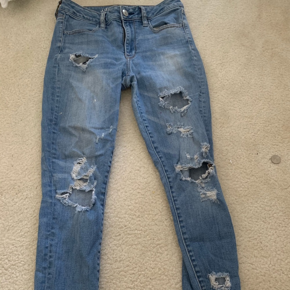 American Eagle ripped jeans